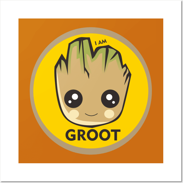 I AM GROOT Wall Art by Kurnia